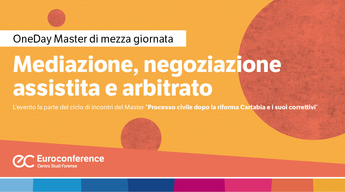 Immagine Mediazione, negoziazione assistita e arbitrato | Euroconference